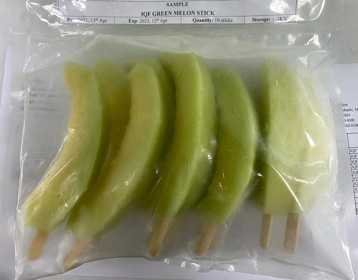 Export Quality Greenhouse Cultivation Type Natural Bulk Packaging High Brix Sweet Fresh Muskmelon IQF Melon in Multiple Cuts