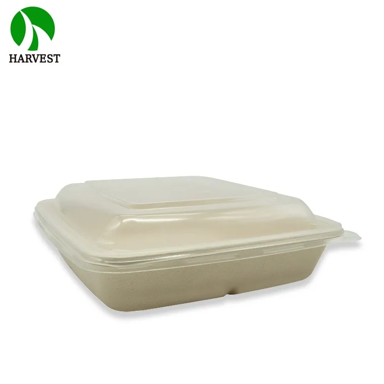 Квадратная Экологически чистая устойчивая биоразлагаемая упаковка для пищевых продуктов 8