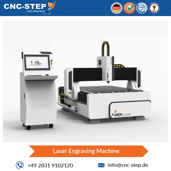 8000 x 2000 mm Engraving Area High Precision T-Rex N-1218 CNC Laser Engraving Machines from Germany Supplier