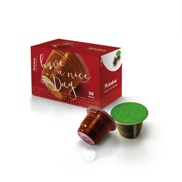 MOKABAR Italian Compatible Capsules  Best 70% Robusta 30% Arabica  For Coffee Machine