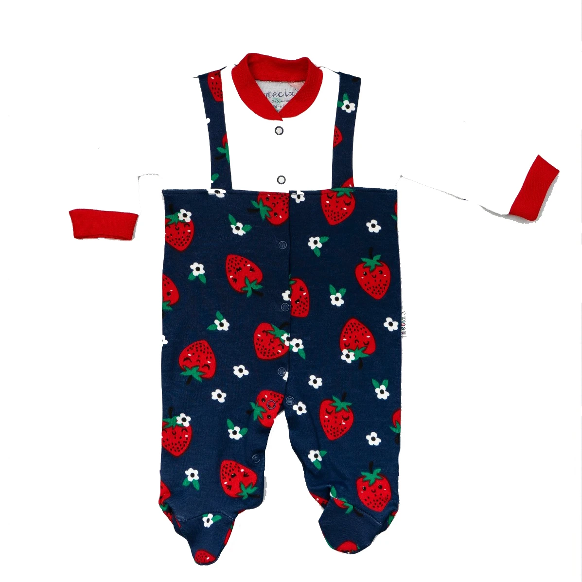 Горячая распродажа! Клубничные детские комбинезоны, детские комбинезоны, комбинезон для девочек, детская одежда из мягкого хлопка от бренда Necix