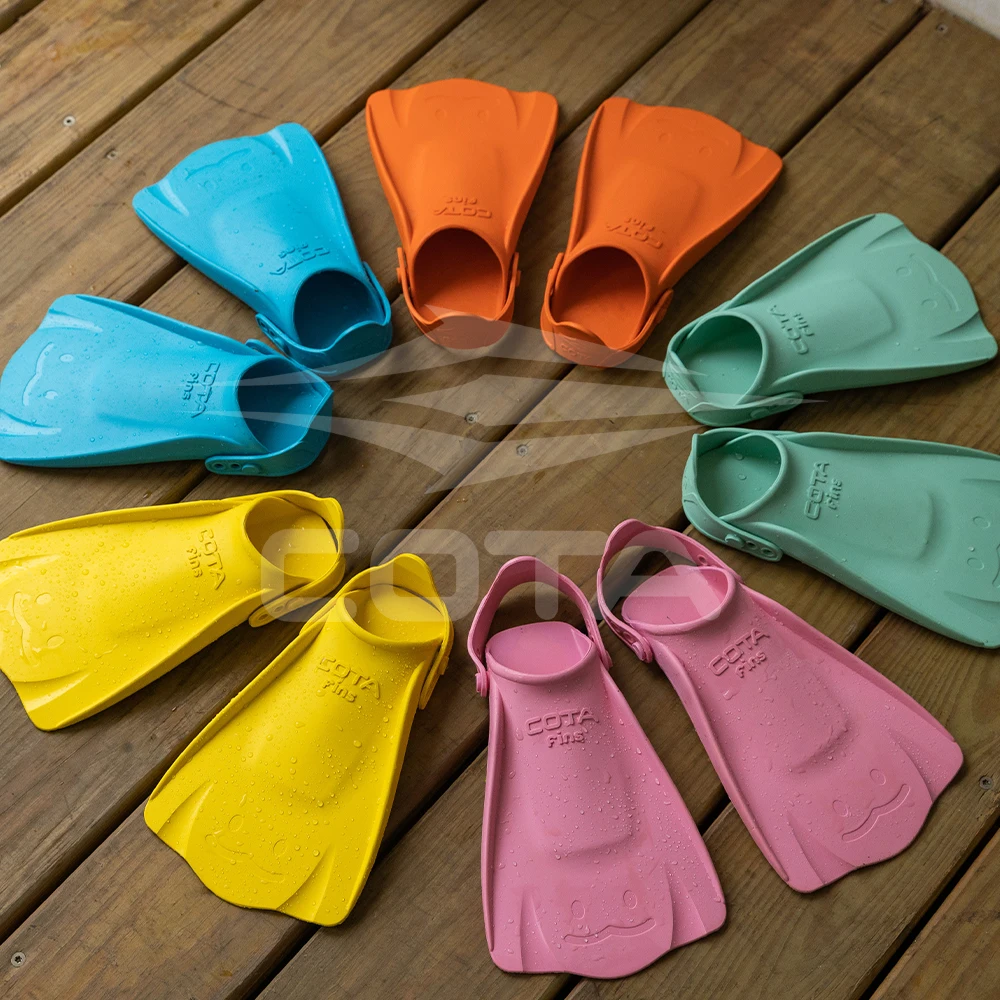  COTA плавучие мягкие резиновые плавники для дайвинга детей плавательная тренировка вместо силиконовых плавников