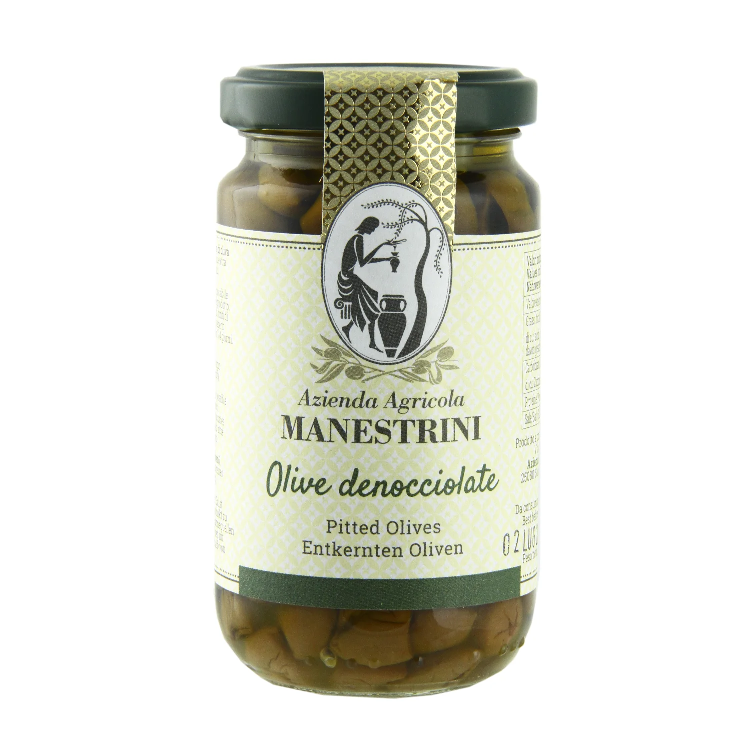 High Quality Pitted Italian Black Olives In Oil 180gr Glass Jar - Top Quality Italian Food