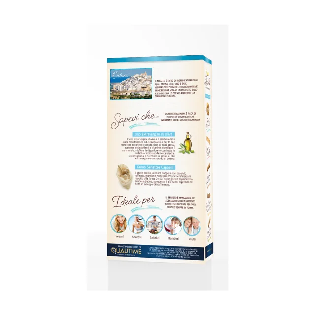 Premium Quality Taralli with Senatore Cappelli Flour for deli shop in paper box 200g