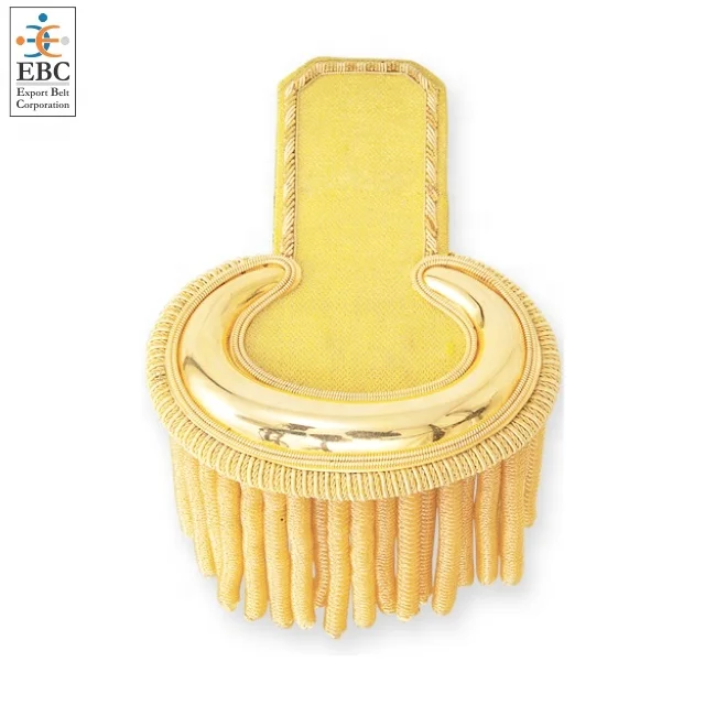 Metallic Gold Fringe Epaulette Customizable Uniform Accessories for Theater Film Fashion Boutique Drama OEM Buyable Product