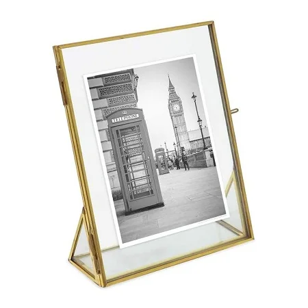 Индивидуальная настенная латунная фоторамка для подарка на день