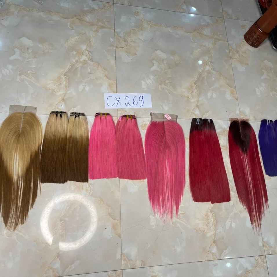 29 ноября вьетнамский производитель для экспорта, оптовая продажа, высококачественные прямые человеческие волосы