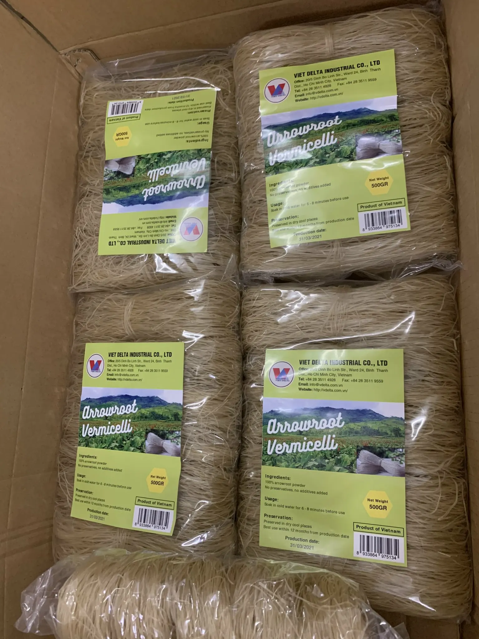 Vietnam поставщик оптовая продажа вермишель Arrowroot | Азиатская еда