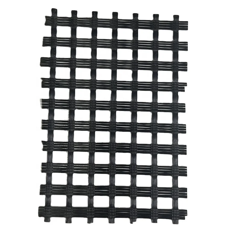 Lifelong service 60/30 kN/m biaxial uniaxial polyester woven geogrid
