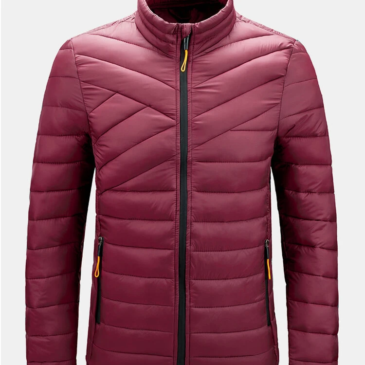 2022 Wholesales Fashion Customized Zipper Pocket Puffer Jacket For Men Winter Down Stand Collar Hot Selling Jackets GG-13-117