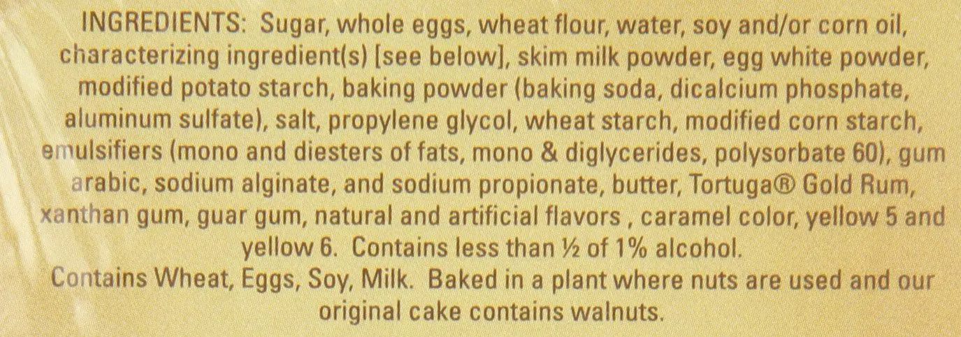 TORTUGA Caribbean ORIGINAL Rum Cake with Walnuts - 4 oz Rum Cake - The Perfect Premium Gourmet Gift for Gift Baskets Giveaways