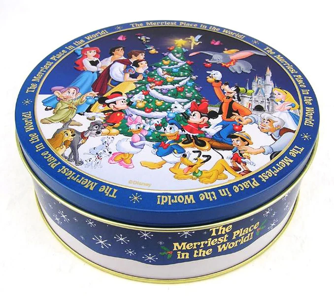 
Round metal tin box can food grade for cake chocolate candy cookie 