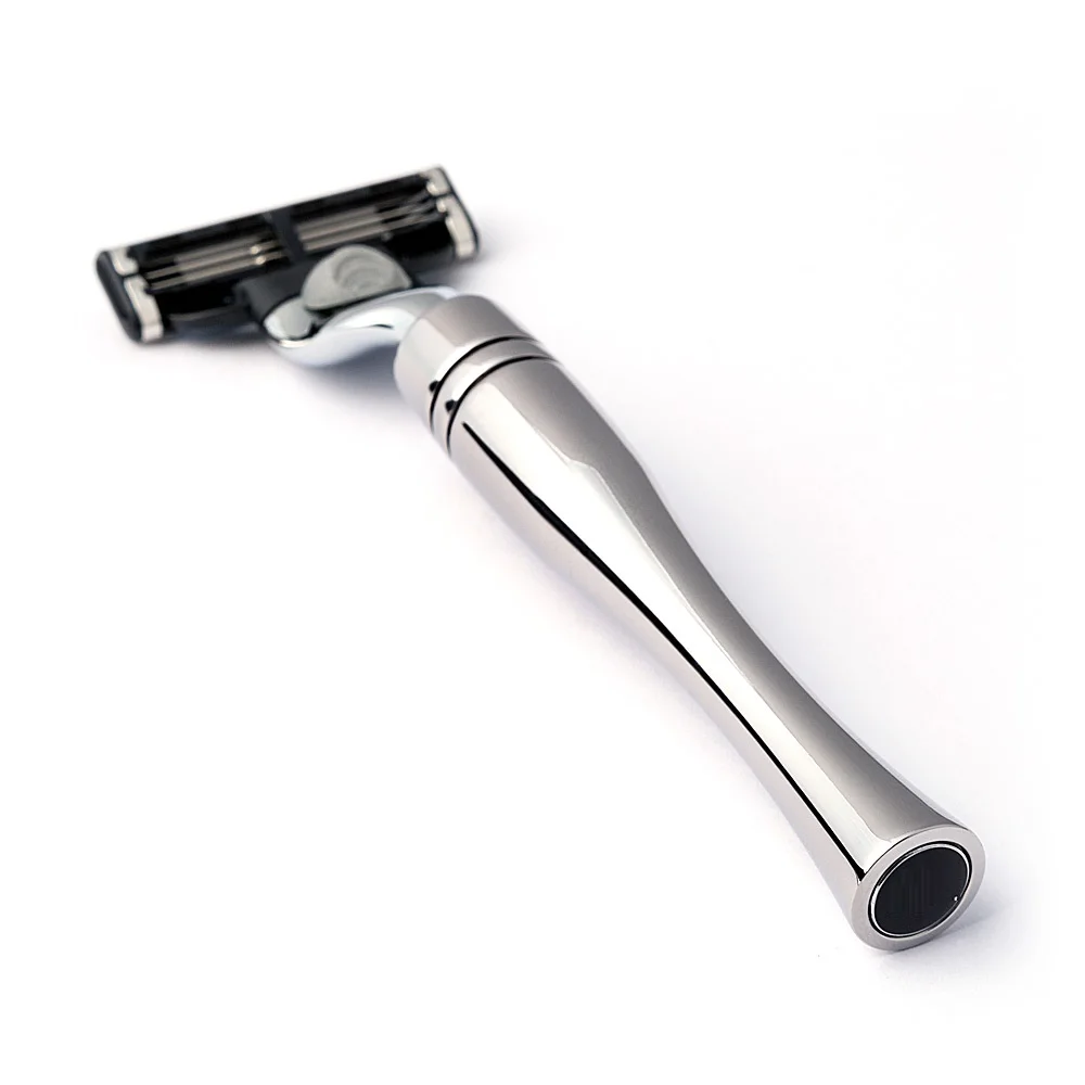 
Luxury double edge safety razor with brass handle/Customize Logo brass Handle Classical Double-Edge Safety Razor 