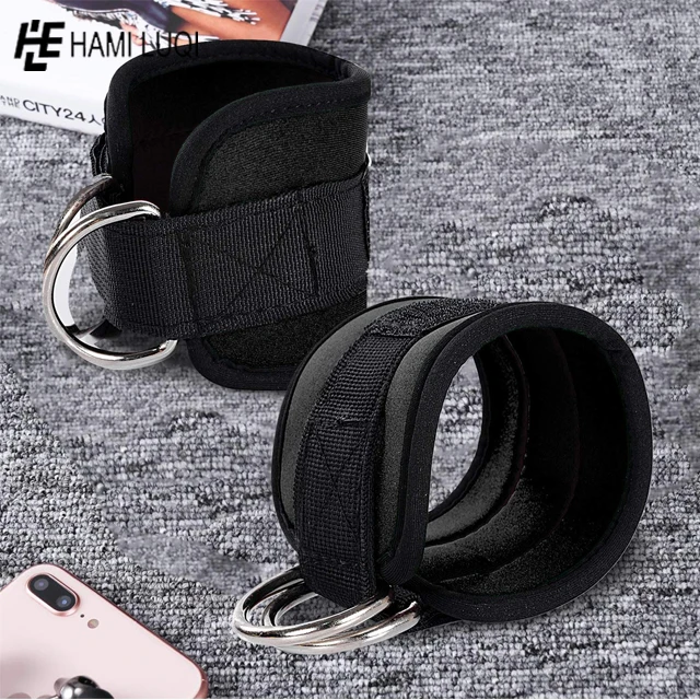 Фитнес силовые тренировки тренажерный зал ремни на лодыжку накладной кабель шкив машинка для тяжелой атлетики D Кольцо ножные браслеты все цвета PK