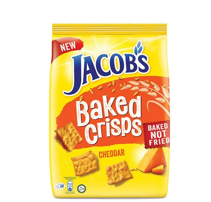 Запеченные чипсы Jacob, закуски без консервантов/Cheddar/Кислый крем и лук/оригинальные 229 г