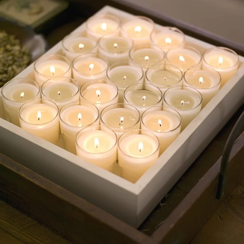 Handmade Mini Candle Maker Natural Soy Wax Gel Wax Pillar Shape Glass Candle Jar with Lid Wholesale Suppliers