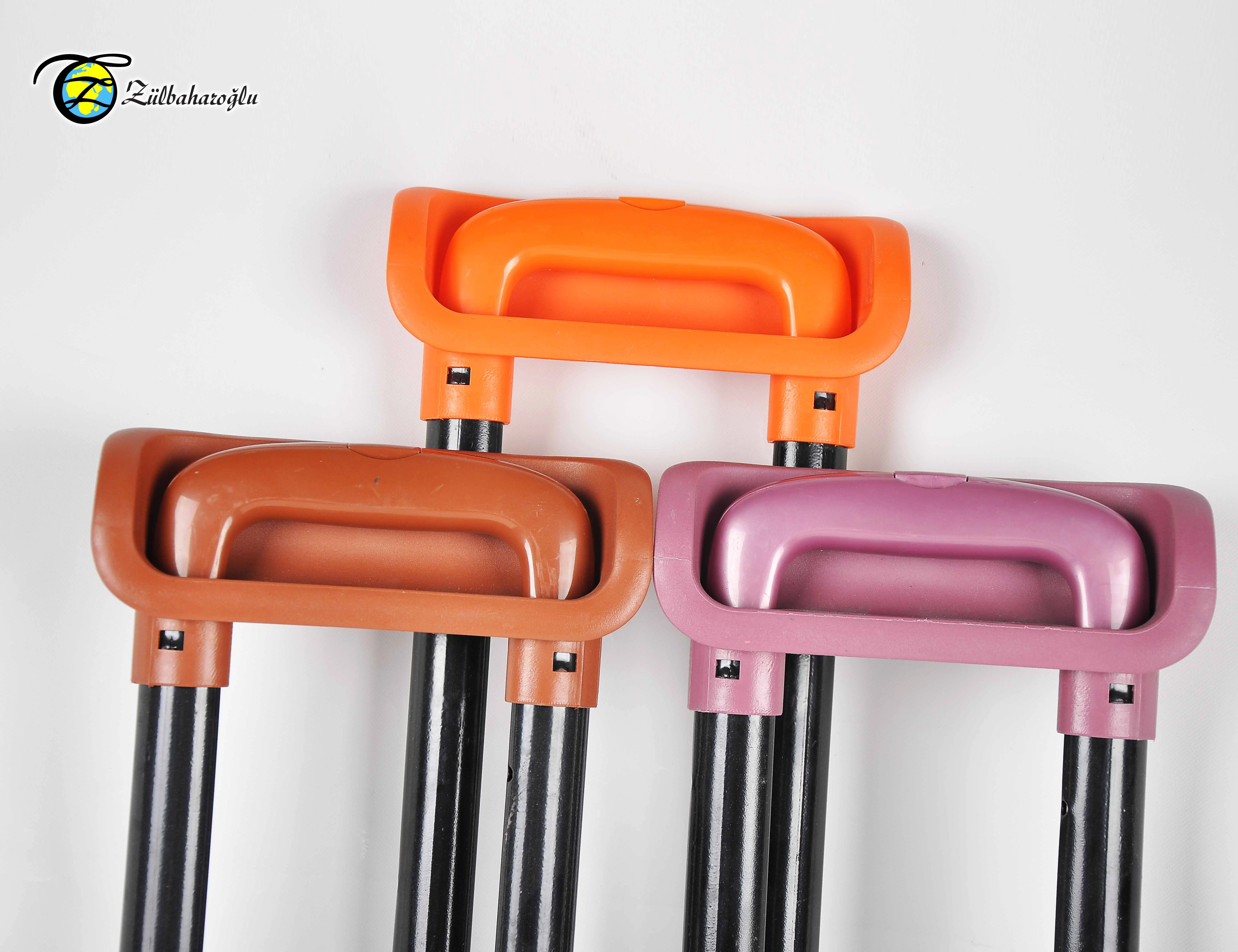 Hot Sale Fashion Trolley Luggage Accessories Made In Turkey ABS Suitcase Iron Trolley System Wheels Handles ABS Hard Shell