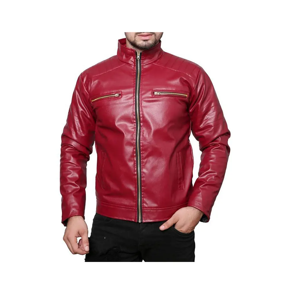 Leather jackets men Casual leather coat winter jacket man