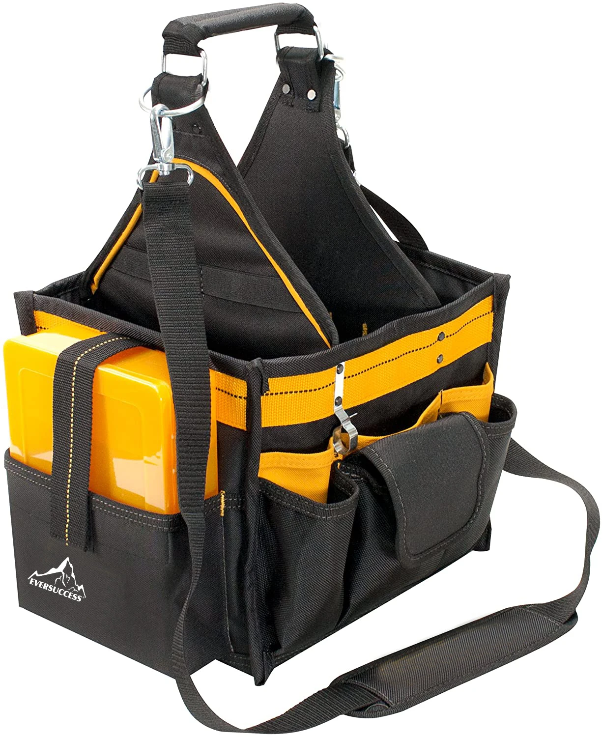 Heavy Duty Electrical and Maintenance Tool Carrier & Parts Tray with 23 Pockets Carry Case Tool Bags