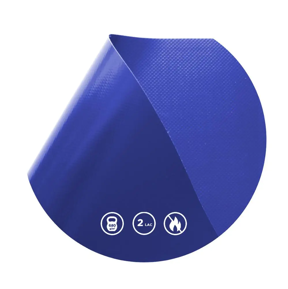 IVCORE PVC Awning PVC Knife Fabric Coated Inflatable Vinyl for Tents and Trucks 680 G, 2 LAC, B1 (DIN 4102) Tarpaulin Knitted