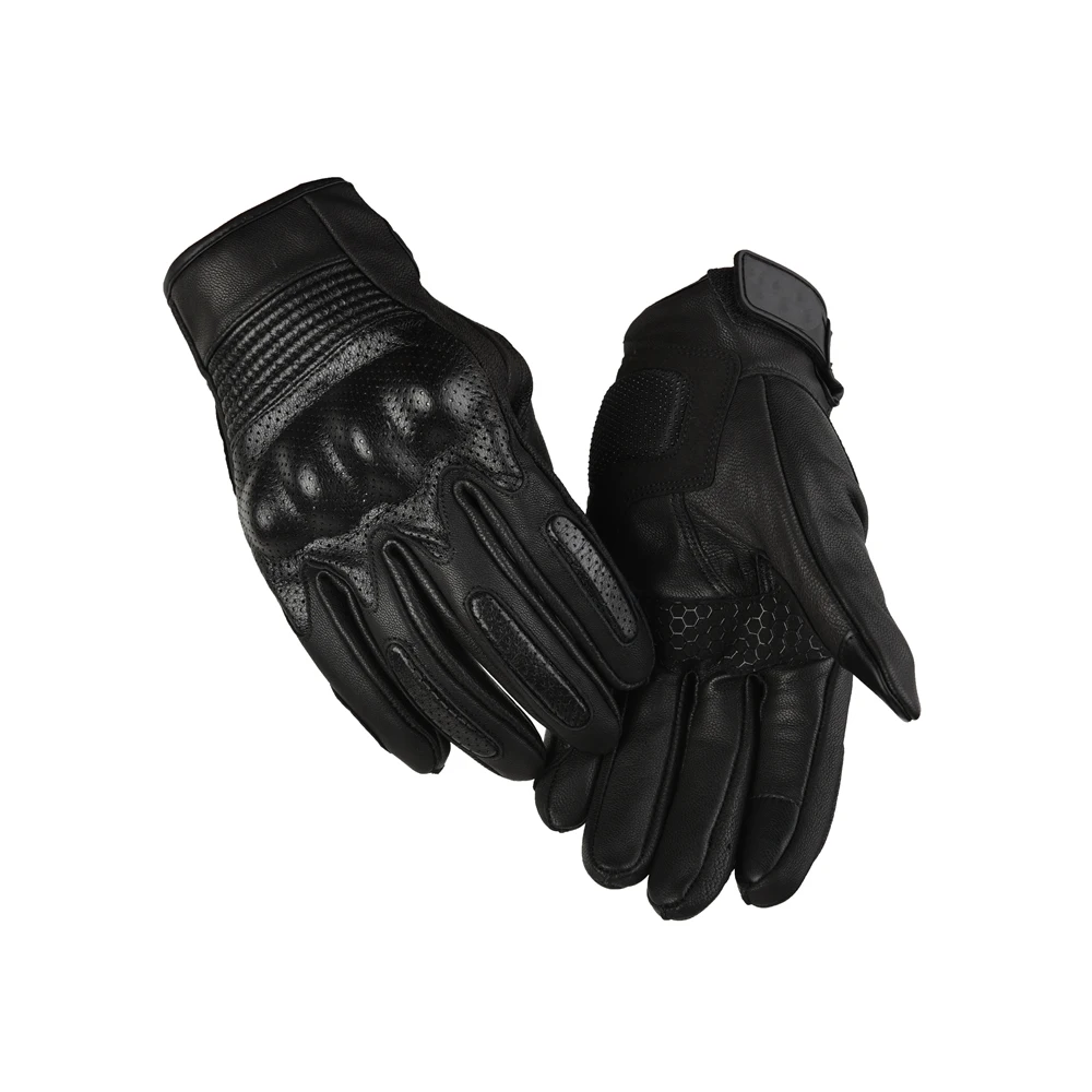 Motorbike Winter Tactical Cycling Custom Guantes De Mtb Dirt Bike Genuine Leather Gloves Motorbike Riding Gloves