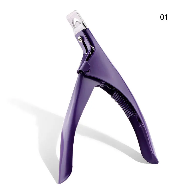 Stainless Steel Cutter Nail Tip Trimmer for Artificial Nail Art U Shape Acrylic Nail Clipper