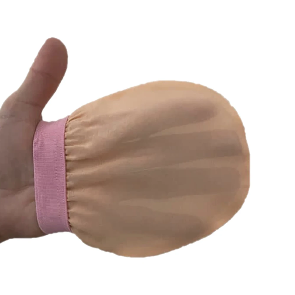 Top Sale 100% Silk Face Scrubber Turkish Bath Mitt For Face Tan Remover Deep Clean Exfoliating Tool
