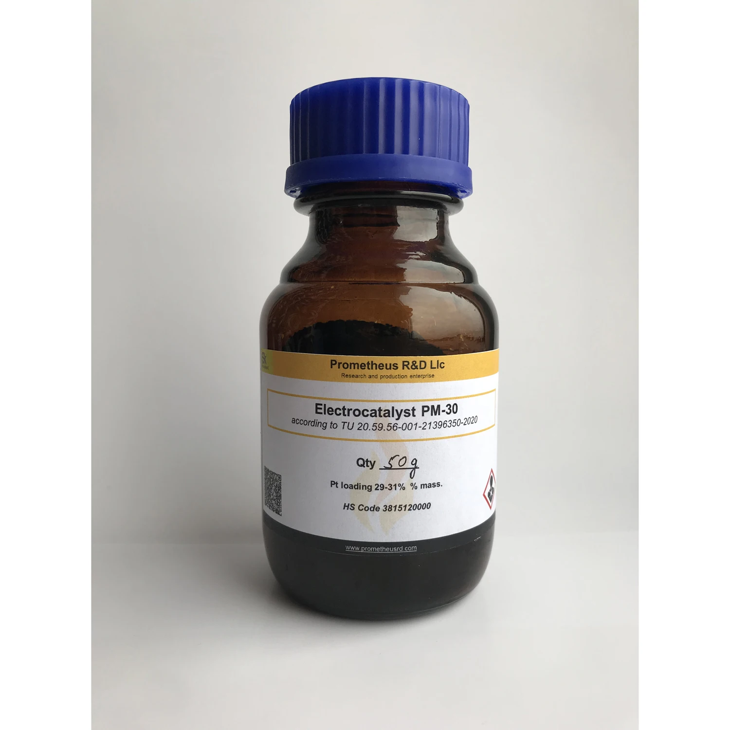 Platinum on carbon 30% catalyst for PEM fuel cells, chemical auxiliary agent