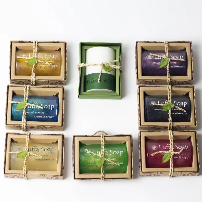 Wholesale OEM Coconut Oil Facial and Bath Soap Herbal Soap Natural Handmade Soap Factory Thailand