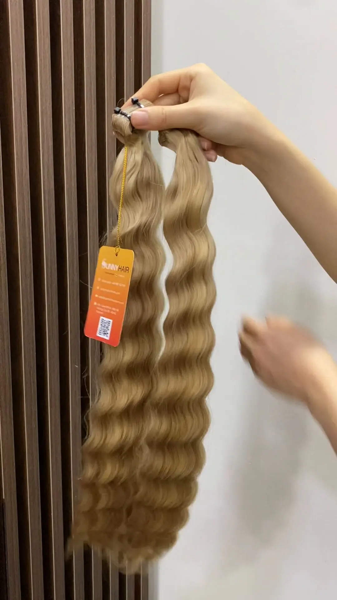 
Best Selling Natural Wavy Tape in Hair Extension 100% Unprocessed Virgin Hair Wholesale from Sunny Hair Supplier 