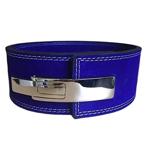 Custom Gym Belt Durable Comfortable Leather Weightlifting Belt Buckle  lever weightlifting belt