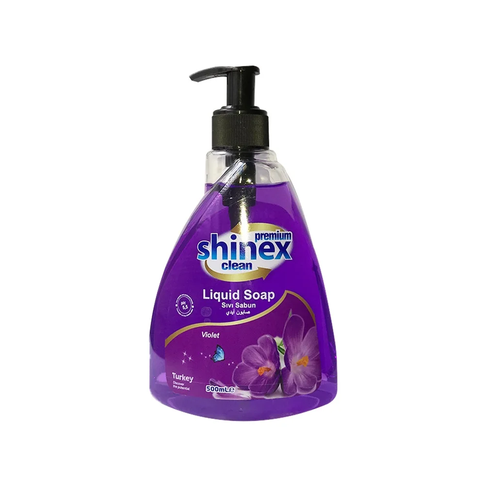 Wholesale Liquid Hand Soap 0.5L Violet Lavender Fragrance Liquid Soap for hand washing made in Turkey