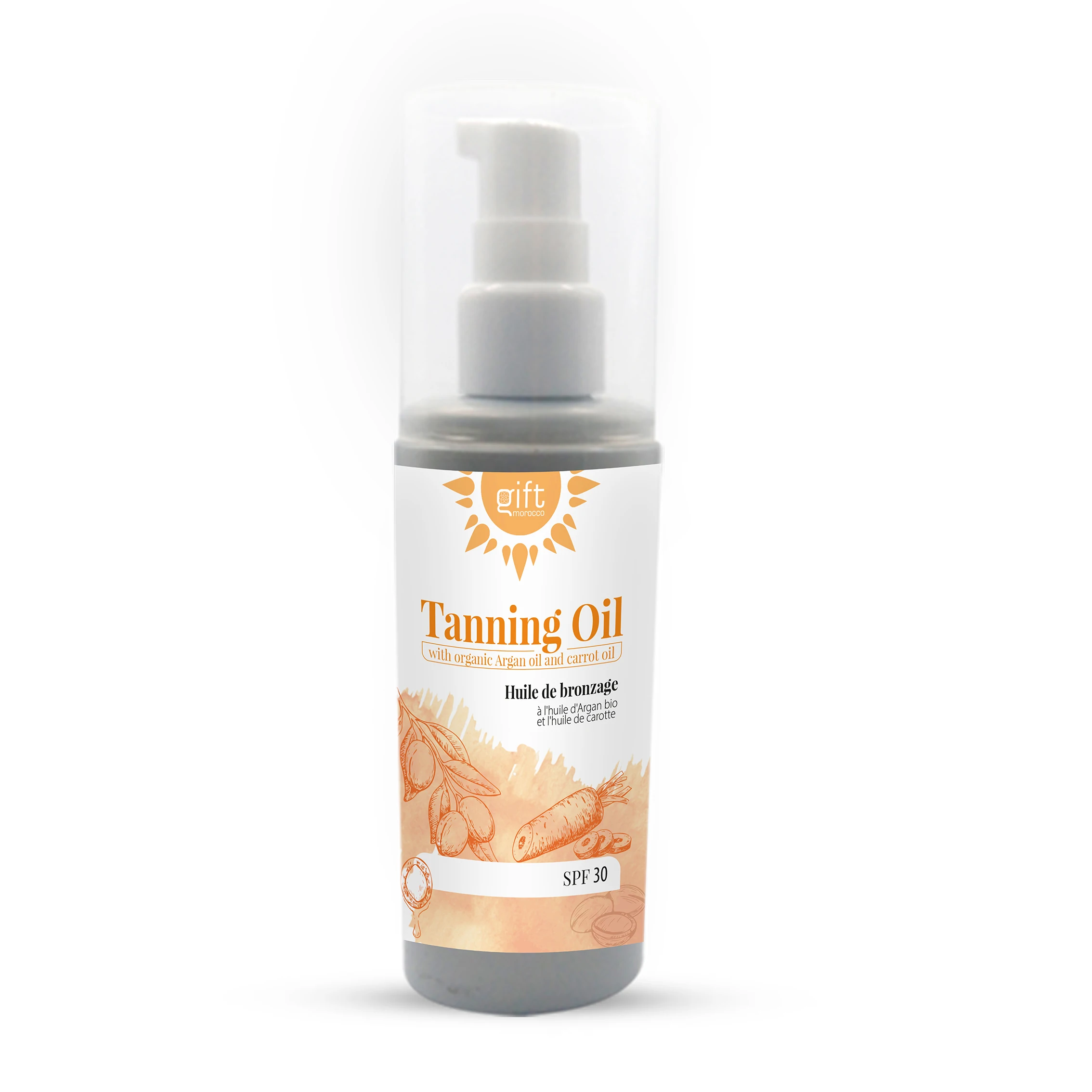 Golden Tanning Oil -  Organic Argan Oil & Carrot Oil SPF30