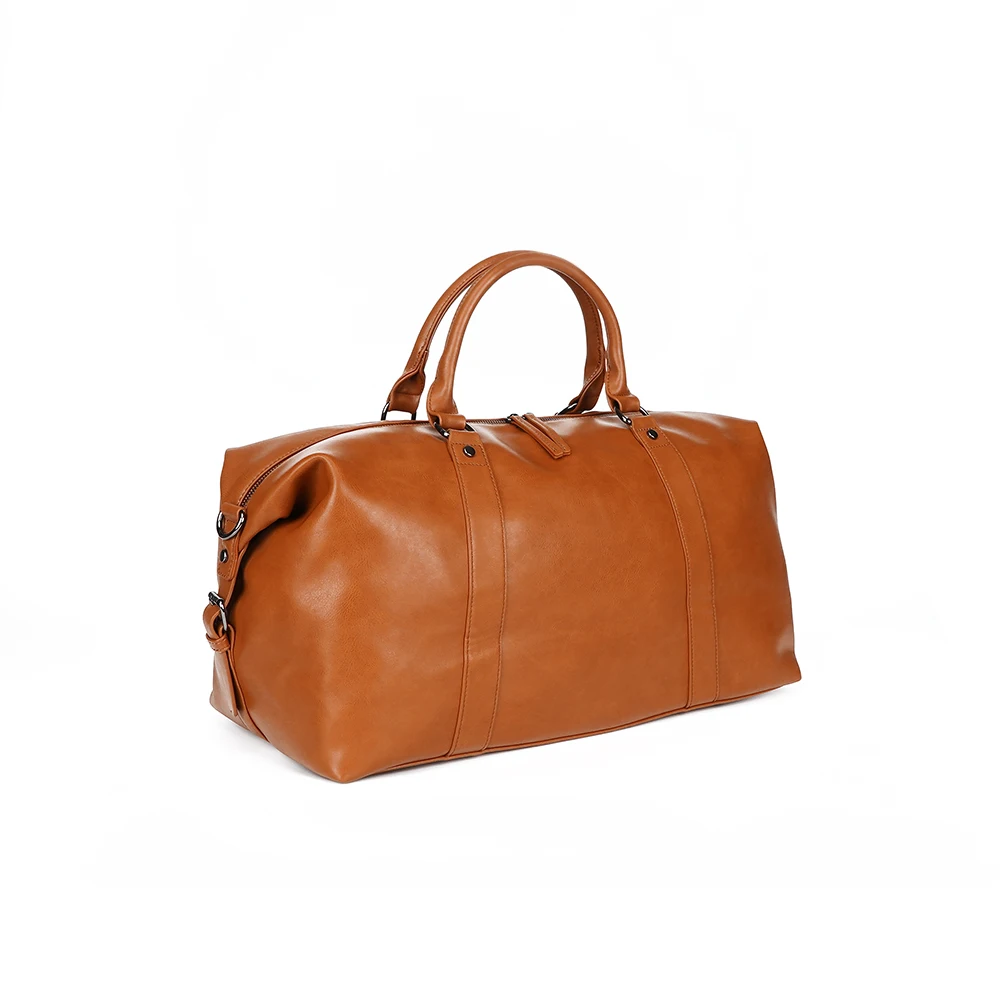 Большая Дорожная сумка для мужчин, водонепроницаемый холщовый мешок из натуральной кожи для выходных