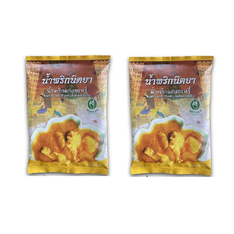 Seasonings Condiments Sauce Food Ingredient Bag Spicy Nittaya Kari Curry Paste (Indian Style) From Thailand