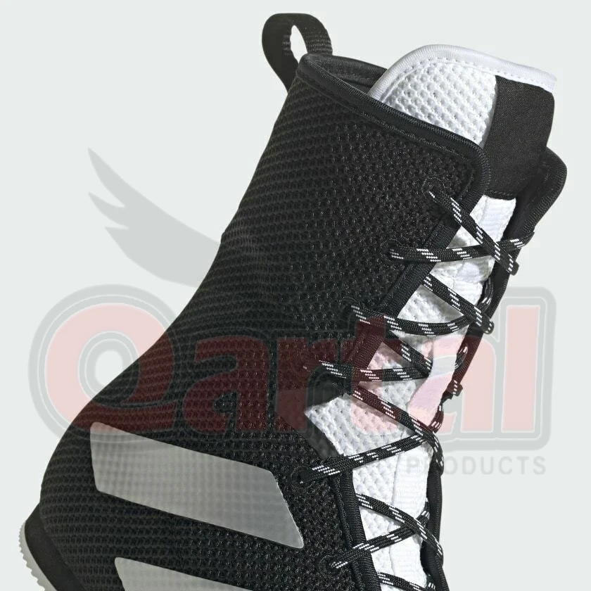 New Style Genuine Leather Combat Black Color Custom Logo Design Boxing Shoes