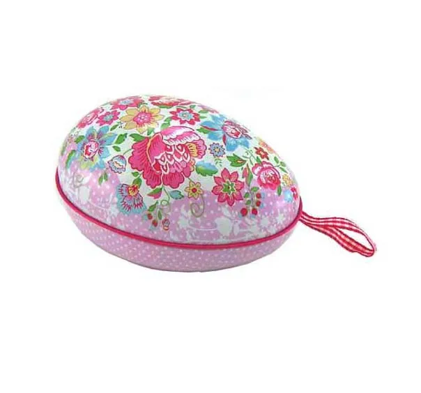 
egg metal tin can box for Easter gift candy chocolate toys stationery 