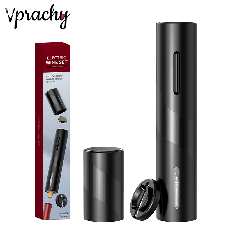 Cheap Plastic Electric Red Wine Opener Automatic Beer Bottle Opener Set for Bar Kitchen