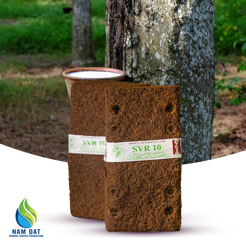 Best Quality Raw Materials Flexible Rubber Natural Brown Rubber SVR 10 (TSR 10) From Vietnam Maunufacturer