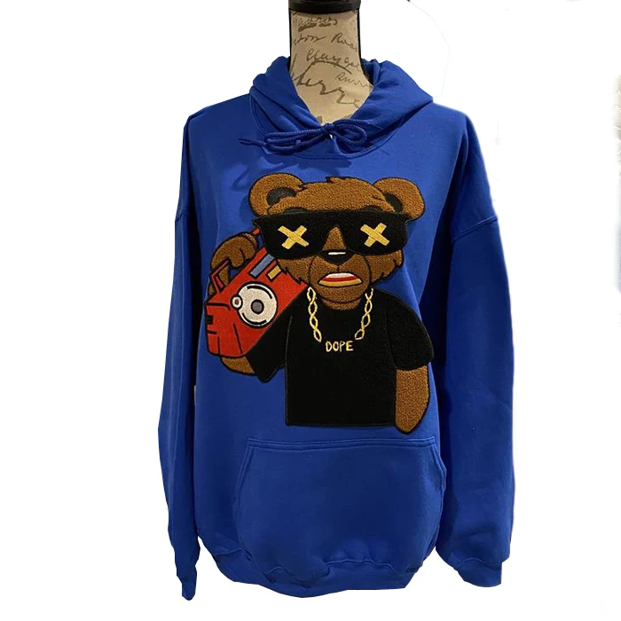 Изготовленный На Заказ синель патч Толстовка женская синель вышивка Толстовка