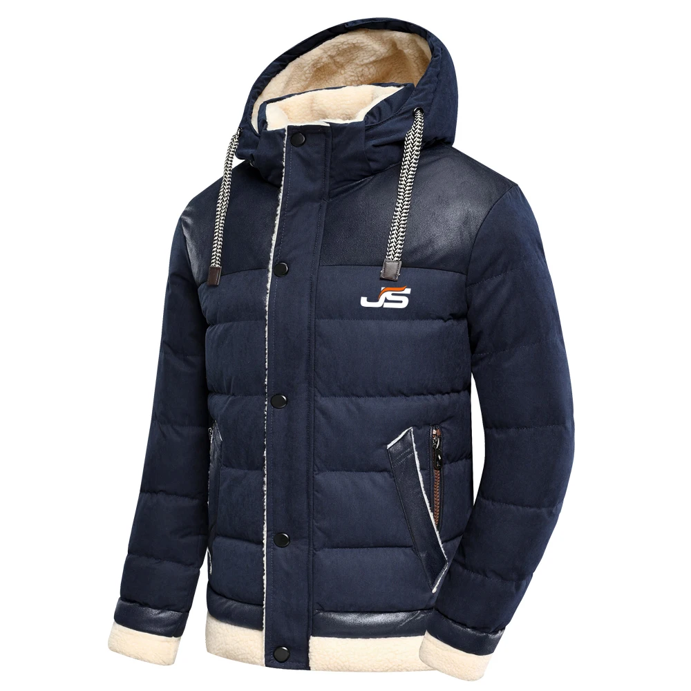 
 Мужская верхняя одежда в стиле кэжуал из водонепроницаемого материала парка куртки для мужчин 2021 Новые осенне-зимние толстые теплые флисовые толстовки с капюшоном, куртка-парка, куртка  