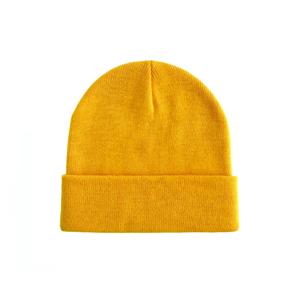 Warm winter cuff hats design multicolor acrylic adult fisherman beanie sport tie dye beanie cap Wool Knit Cuff Short