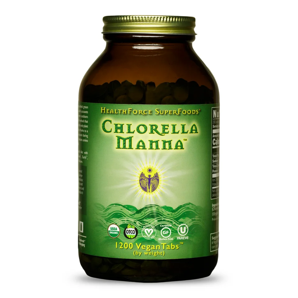 
Chlorella Manna 1200 Count VeganTabs Health Supplement 