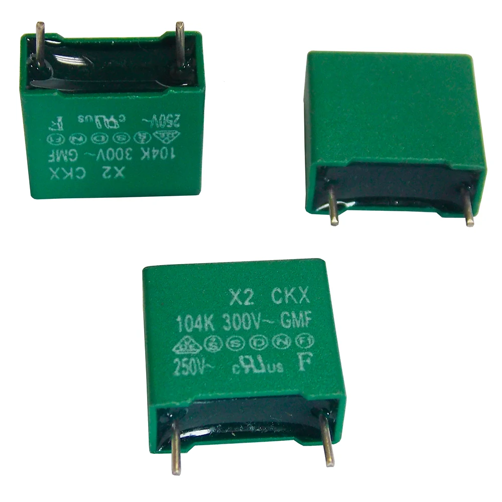 Metallized Polypropylene Film X2 safety capacitor , 0.1UF 300V~440V