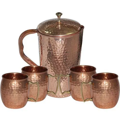 
Stainless Steel Moscow Mule Beer Mugs Metal Pure Hammered Solid Copper Mugs 