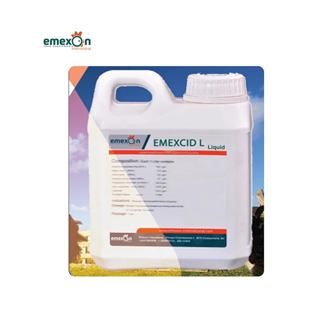 Best Soil Acidifier Oral Liquid Supplement Acidifier Emexcid L for Animal Treatment and Health Care