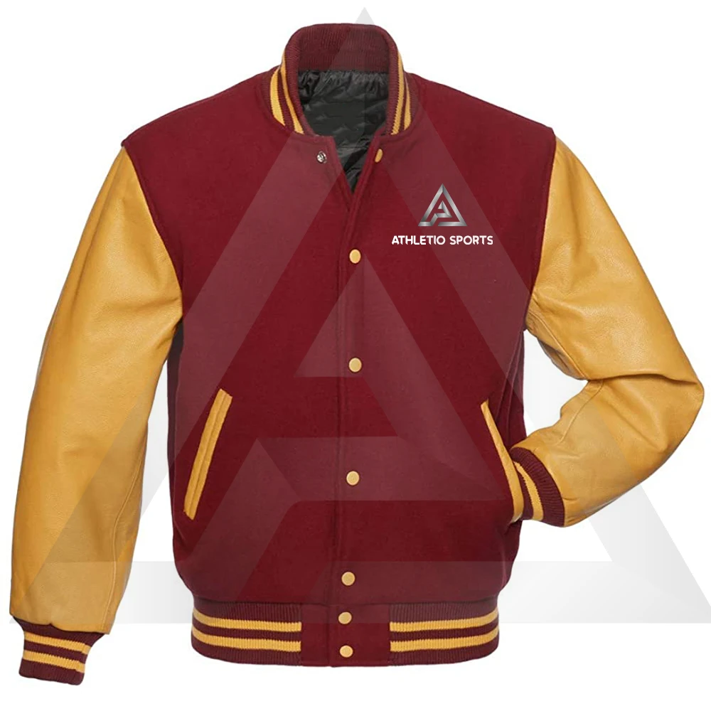 
Custom print logo wholesale blank plain polyester college style black varsity boys women bomber baseball jacket for men 