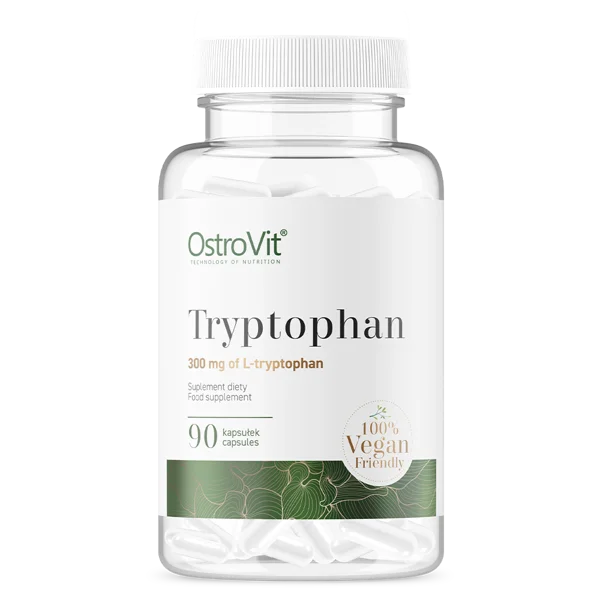 OstroVit Tryptophan VEGE 90 capsules natural sedative insomnia better mood natural support for the nervous system