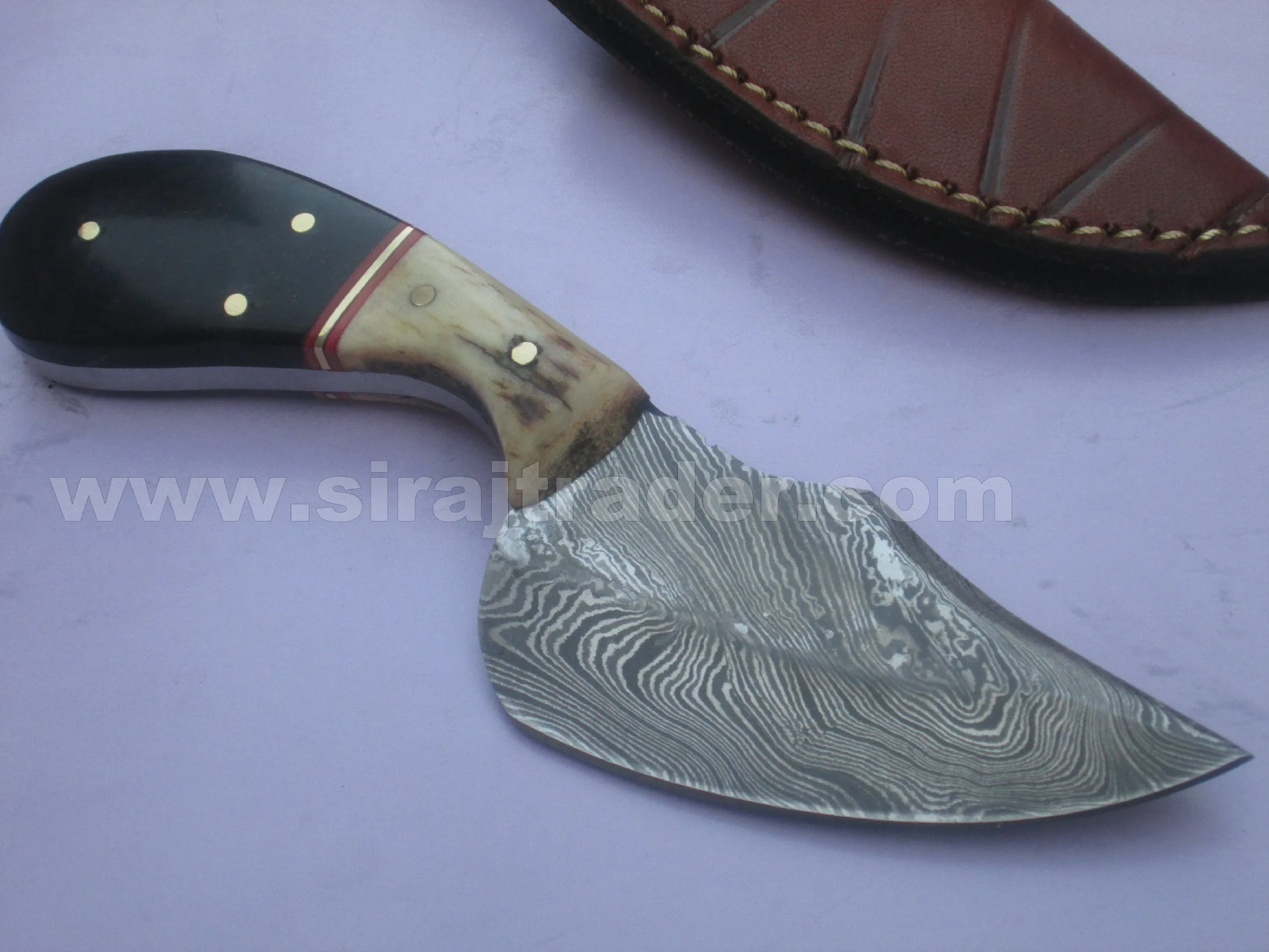 Ручка ножа из дамасской стали ручной