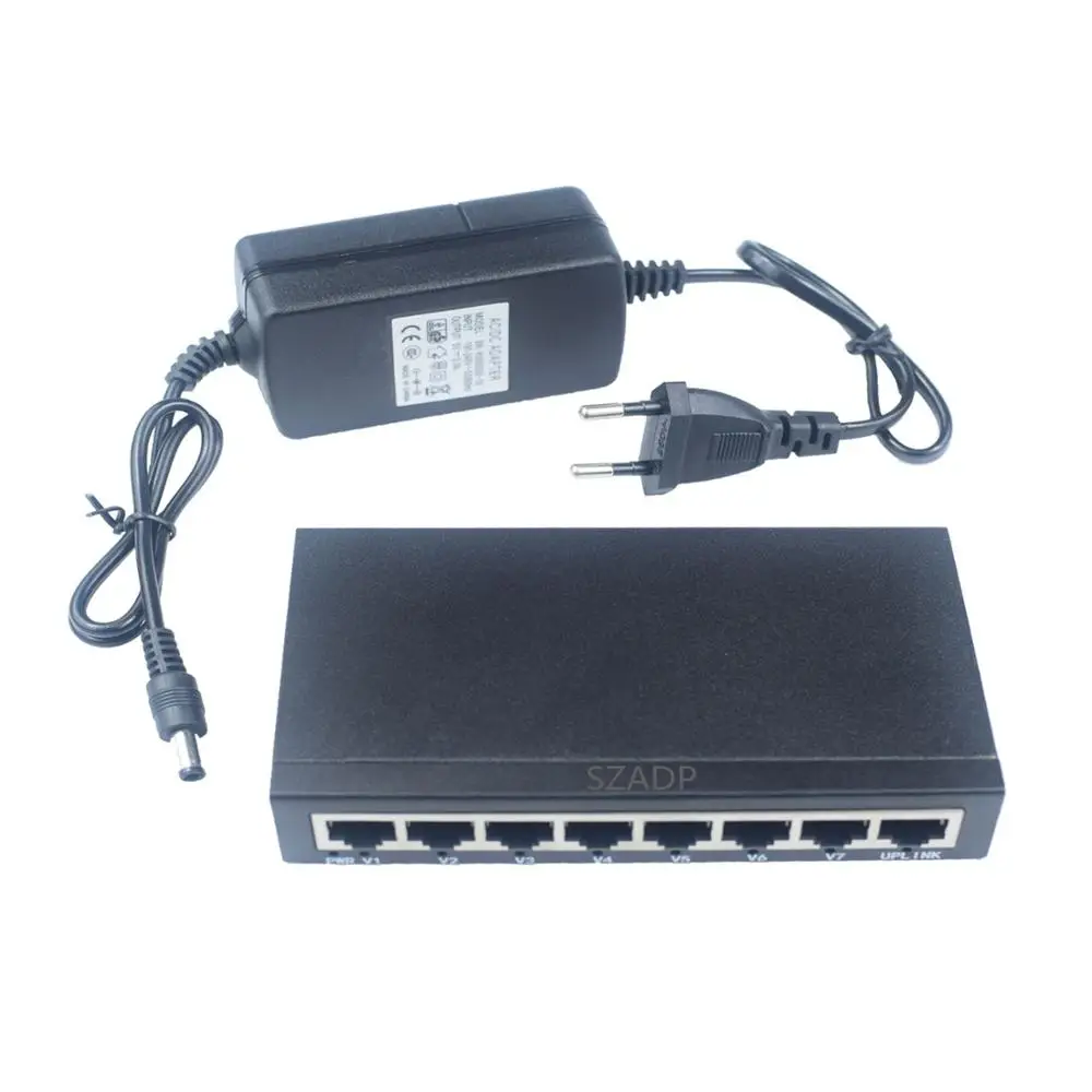 SHENZHEN ADP 10/100M 8 Port Network POE Switch for IP/CCTV Camera with the best price